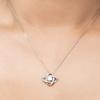Love Knot Rose Gold Necklace 18th Birthday, Gift for Her, Eighteenth Birthday, Gift for 18th Birthday, Gift for Daughter's 18th Birthday, Niece Birt view 4