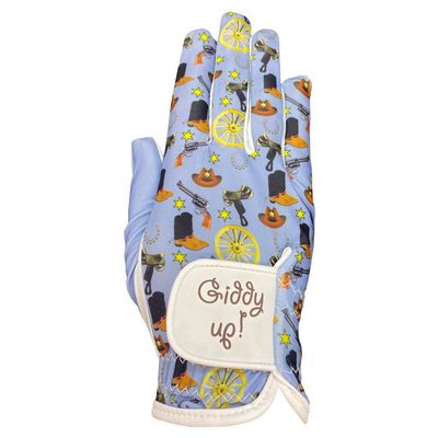 Giggle Golf Ladies' Golf Gloves (Western, Large, Worn On Right Hand)