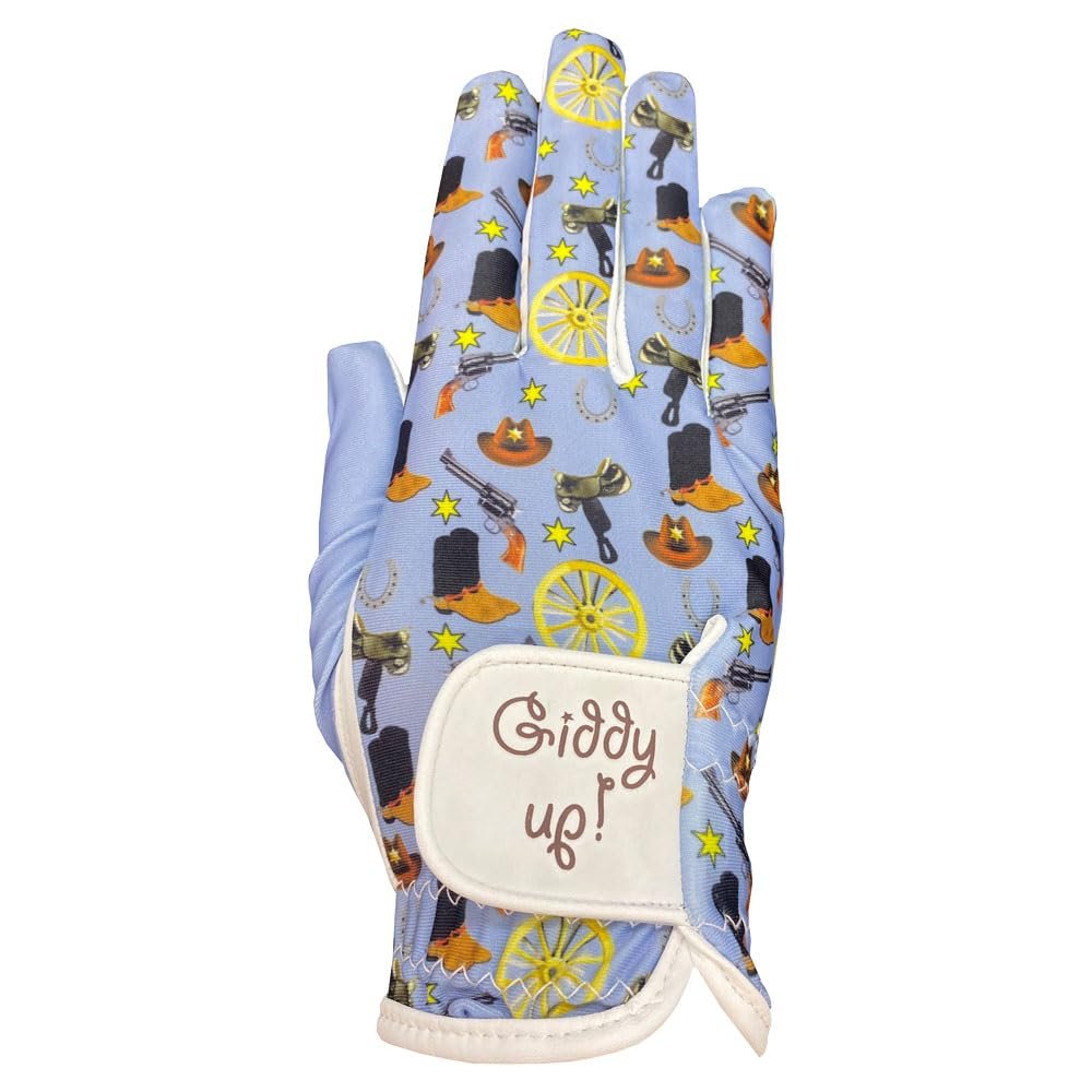 Giggle Golf Ladies' Golf Gloves (Western, Large, Worn On Right Hand)