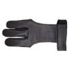 SAS Leather Traditional 3 Finger Archery Shooting Gloves for Recurve or Compound Bow - Hunting Target Protective Finger Tab Three Finger Guard for Adults, Men Women and Youth (Black, X-Large) view 1
