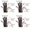 SAS Leather Traditional 3 Finger Archery Shooting Gloves for Recurve or Compound Bow - Hunting Target Protective Finger Tab Three Finger Guard for Adults, Men Women and Youth (Black, X-Large) view 3