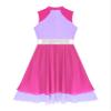 ACSUSS Women Metallic Liturgical Praise Dance Dress Tunic Lyrical Dancewear Color Block Church Worship Costume Hot Pink&Light Purple B Large view 4