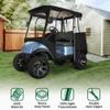 10L0L Heavy Duty Golf Cart Enclosure 600D 2-Passenger Fit for Yamaha G14 G16 G22 G29 Drive 2 Golf Cart Transparent Golf Cart Cover Waterproof Windproof Snowproof - Black view 2