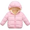 LAVIQK 1-7 Years Baby Boys Girls Toddlers Winter Coats Puffer Jacket with Removable Fur Hooded Down Snow Jacket Warm Fleece Coat Outerwear view 1