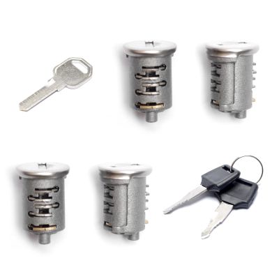 Lock Cylinders 4 Pack Replacement for Yakima SKS Car Rack System Components Lockable Accessories Lock Cylinders, Includes 4 Cylinders Cores, 2 Opening Keys and 1 Control Key