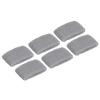 PATIKIL Sports Wristbands 8x5cm, 6 Pack Cotton Terry Cloth Absorbent Sweatband for Tennis Basketball Working Out Athletic Running, Gray view 1