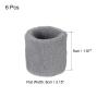 PATIKIL Sports Wristbands 8x5cm, 6 Pack Cotton Terry Cloth Absorbent Sweatband for Tennis Basketball Working Out Athletic Running, Gray view 2