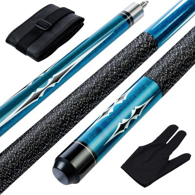 Teekerwan 58 Inch 19oz/20oz Maple Billiard Stick Pool Cue Set 13mm Tip, Hardwood Canadian Maple Professional Billiard Pool Cue Stick (19Oz)