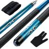 Teekerwan 58 Inch 19oz/20oz Maple Billiard Stick Pool Cue Set 13mm Tip, Hardwood Canadian Maple Professional Billiard Pool Cue Stick (19Oz) view 1