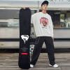 WEALTHY73 Portable Snowboard Bag Snowboard Equipment Protective Board Cover Rubber Protective Leather Shell SBR Elastic Fabric Waterproof and Wear-Resistant,Black,140CM view 4