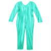 winying Kids Girls Boys Spandex Crew Neck Long Sleeve Full Bodysuit Unitard Athletic Gymnastics Leotard Catsuit Lake Green D 4 Years view 4