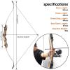 62" Archery Bowfishing Reel Kit 25-50lbs Archery Set Adult Takedown Recurve Bow for Hunting Right Hand Fishing Bow with Fishing Reel and Bowfishing Reel Seat (50LBS) view 2