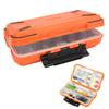 BORDSTRACT Fishing Tackle Box, Waterproof Plastic Fishing Accessory Storage Organizer, Small Tackle Container for Lures, Jigs, Hooks, Sinkers(Orange) view 2
