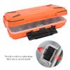 BORDSTRACT Fishing Tackle Box, Waterproof Plastic Fishing Accessory Storage Organizer, Small Tackle Container for Lures, Jigs, Hooks, Sinkers(Orange) view 4