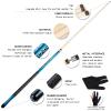 Teekerwan 58 Inch 19oz/20oz Maple Billiard Stick Pool Cue Set 13mm Tip, Hardwood Canadian Maple Professional Billiard Pool Cue Stick (20Oz) view 2