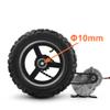 10 Inch Off-Road Wheel Dual Drive 350W Geared Motor Chain Kit Reverse Switch for Barrow Trolley Wagon Bike with Reverse (36V350W Max 4kph) view 2