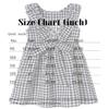 Beganly Toddler Baby Girls Cotton Ruffle Backless Sleeveless Swing Kids Plaid Casual Dresses Black 90 view 3