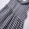Beganly Toddler Baby Girls Cotton Ruffle Backless Sleeveless Swing Kids Plaid Casual Dresses Black 90 view 4