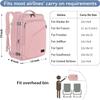 MATEIN Womens Travel Backpack, Extra Large Carryon Backpack Fits Overhead Bin, Cute Weekender Daypack for Travel on Airplane, Traveling Accessories for Women, Pink view 2