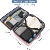 MATEIN Womens Travel Backpack, Extra Large Carryon Backpack Fits Overhead Bin, Cute Weekender Daypack for Travel on Airplane, Traveling Accessories for Women, Pink view 3