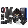 Wesing Martial Arts Protector Equipments Sanda Kickboxing kit 11pcs Gear Set for Men Women (L, Black) view 1