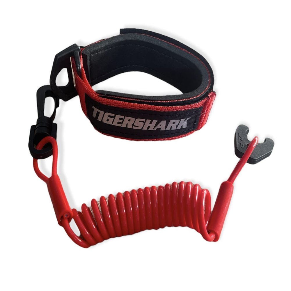 JLP Tigershark Tiger Shark Barracuda Daytona Monte Carlo Monteg Lanyard & Wrist Band Red