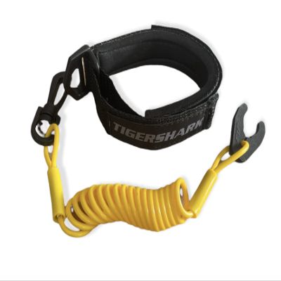 JLP Tigershark Tiger Shark Barracuda Daytona Monte Carlo Monteg Lanyard & Wrist Band Black/Yellow
