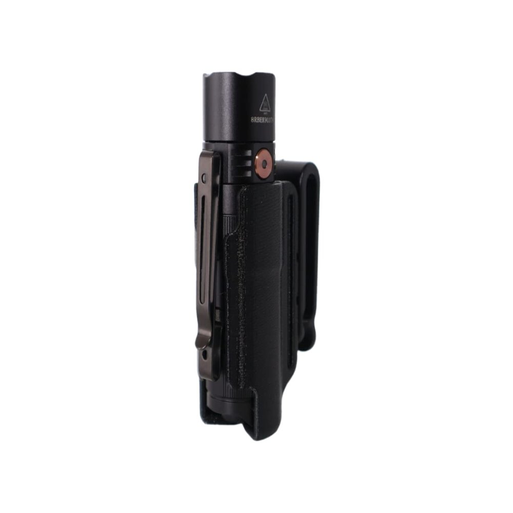 HoldMyGear Belt Clip Flashlight Holder Compatible with Fenix PD25R (Precision-Fit Belt Mount Holder, Fits Belts 1.5" Wide)