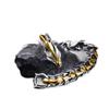 1PC Fashion Link Bracelets Silver Gold Dragon Head Dragon Lin Bracelet Retro Exaggerated Men's Dragon Bracelet Jewelry Accessories(19cm,Silver&Golden) view 1
