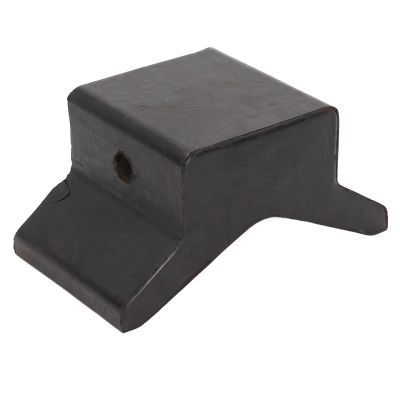 Tbest Boat Trailer Rollers and Brackets,4in Universal Black Rubber Bow Stop,Black Rubber Molded Y Bow Stop Boat Trailer Rubber Bow Stop Professional Boat V Block for Yachts Trailers