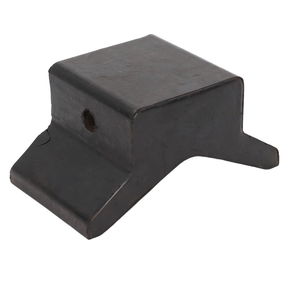 Tbest Boat Trailer Rollers and Brackets,4in Universal Black Rubber Bow Stop,Black Rubber Molded Y Bow Stop Boat Trailer Rubber Bow Stop Professional Boat V Block for Yachts Trailers