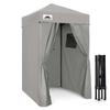 EAGLE PEAK Flex Ultra Compact 4x4 Pop-up Canopy, Sun Shelter, Changing Room, Portable Privacy Canopy Cabana for Pool, Fashion Photoshoots, or Camping, Gray view 1