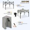 EAGLE PEAK Flex Ultra Compact 4x4 Pop-up Canopy, Sun Shelter, Changing Room, Portable Privacy Canopy Cabana for Pool, Fashion Photoshoots, or Camping, Gray view 2