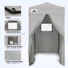 EAGLE PEAK Flex Ultra Compact 4x4 Pop-up Canopy, Sun Shelter, Changing Room, Portable Privacy Canopy Cabana for Pool, Fashion Photoshoots, or Camping, Gray view 4