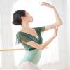 Daydance Dayance Green Ballet Leotards for Teens, Faux-2 Piece Women Dance Costume for Performance view 3