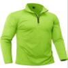 Boladeci Mens Fleece Pullover Thermal Mens Golf Shirt Long Sleeve Hiking 1/4 Zip Sweaters and Pullovers 3/4 1/2 Half Zippered Sweatshirts for Men Light Green Men's Clothing view 1
