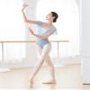 Daydance Ballerina Leotards for Women Dance, Flutter Sleeve Faux-2 Piece Ballet Clothes Blue view 3