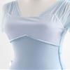 Daydance Ballerina Leotards for Women Dance, Flutter Sleeve Faux-2 Piece Ballet Clothes Blue view 4