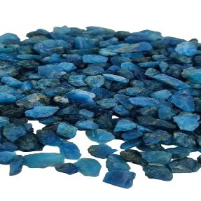 40 Pieces Natural Neon Apatite Raw/Neon Deep Blue Apatite Gemstone Rough/Apatite Raw Crystal/7-13 mm/Undrilled Loose Apatite By Krishiv Exports
