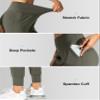 G Gradual Women's Joggers High Waisted Yoga Pants with Pockets Loose Leggings for Women Workout, Athletic, Lounge (Olive Green, XX-Large) view 4