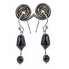 skyjewels 11.30 Cts Certified Black Diamond Dangler Earring With 925 Sterling Silver Round & Drum Faceted Beautiful Earrings for Woman view 1