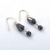 skyjewels 11.30 Cts Certified Black Diamond Dangler Earring With 925 Sterling Silver Round & Drum Faceted Beautiful Earrings for Woman view 2