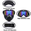 Paintball Mask Anti Fog, Full Face Tactical Mask Goggles Detachable for Motorcycle Cycling Skiing Halloween CS Game Cosplay (Colorful) view 2