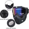 Paintball Mask Anti Fog, Full Face Tactical Mask Goggles Detachable for Motorcycle Cycling Skiing Halloween CS Game Cosplay (Colorful) view 3