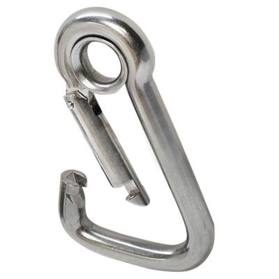 1 Pc Carabiner Snap Hook w/Eyelet Insert Boating 5/16'' Marine Stainless Steel
