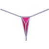 Botmois Men's Ice Silk Mini Bikini Tangas Soft String Thong Underwear Pouch T-back Minimal Coverage Underpants Pink L view 2