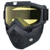 Paintball Mask Anti Fog, Full Face Tactical Mask Goggles Detachable for Motorcycle Cycling Skiing Halloween CS Game Cosplay (Yellow) view 1