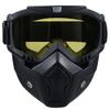 Paintball Mask Anti Fog, Full Face Tactical Mask Goggles Detachable for Motorcycle Cycling Skiing Halloween CS Game Cosplay (Yellow) view 2