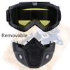 Paintball Mask Anti Fog, Full Face Tactical Mask Goggles Detachable for Motorcycle Cycling Skiing Halloween CS Game Cosplay (Yellow) view 3