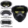 Paintball Mask Anti Fog, Full Face Tactical Mask Goggles Detachable for Motorcycle Cycling Skiing Halloween CS Game Cosplay (Yellow) view 4